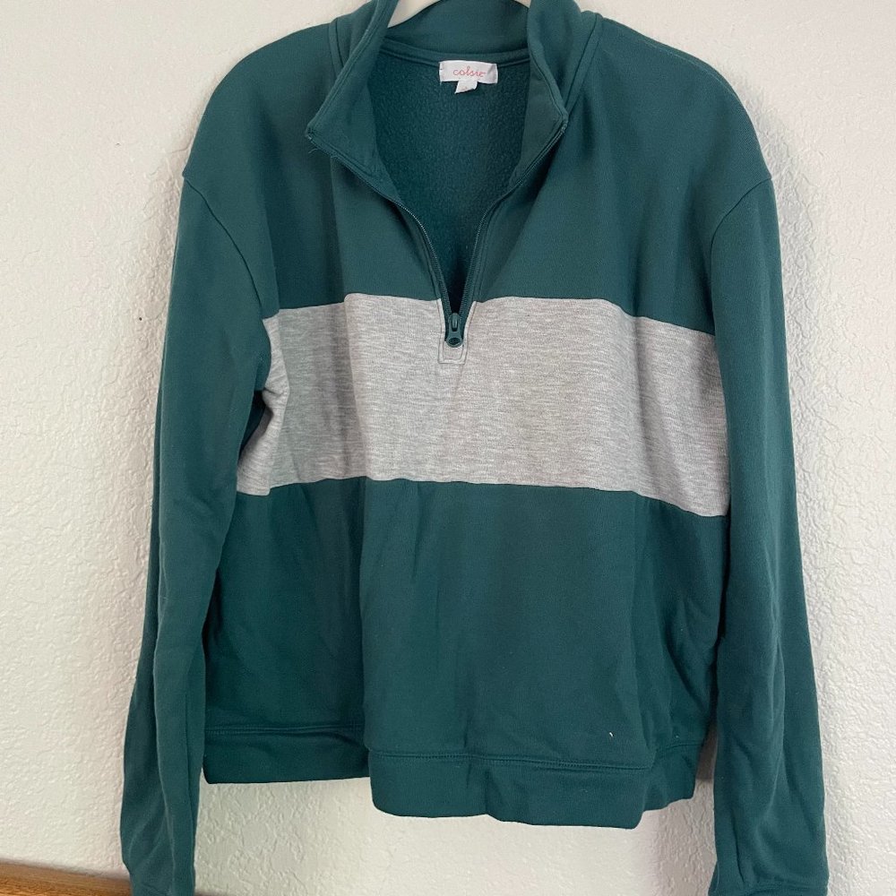 Target X Colsie Two-Tone Quarter Zip